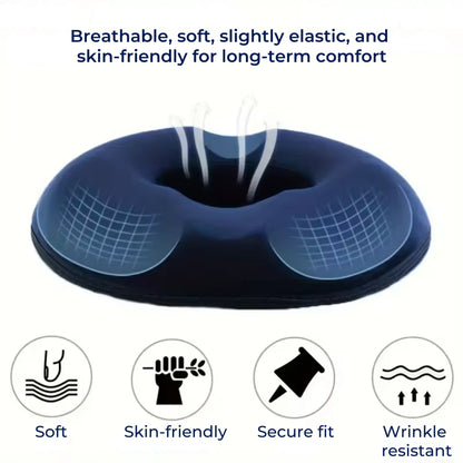 SitRelief | Donut Seat Cushion – Tailbone & Haemorrhoid Relief – Memory Foam – Washable Cover – Office, Travel, Postpartum Use
