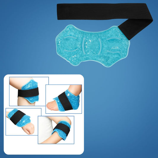 FlexiTherm | Hot Cold Compress Wrap – Pain Relief – Flexible Gel-Bead Pack – Reduces Swelling – Reusable for Sports Injury Recovery