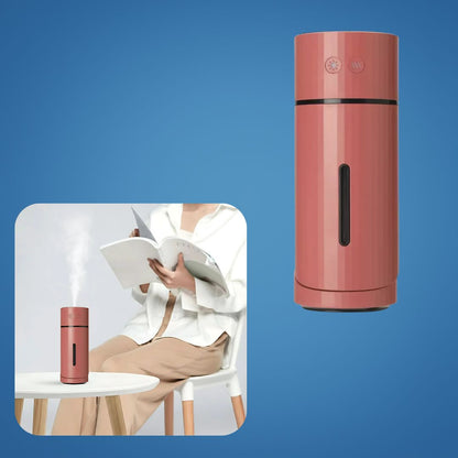 AeroMist | Portable Aromatherapy Humidifier – Ultra Quiet – 90° Tilt Rotation – Relieves Dry Air & Enhances Sleep in Bedroom or Office