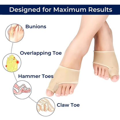 AlignWell Bunion Corrector Toe Separator | for Big Toe Realignment and Pain Relief – Non-Invasive Solution for Bunions