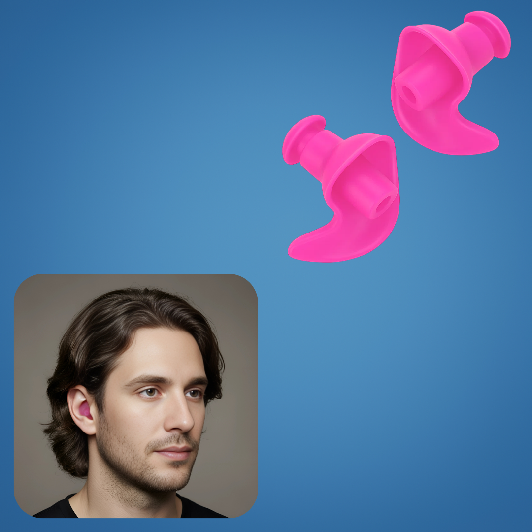 AquaGuard | Swimming Ear Plugs – Leak-Proof Protection – Soft Silicone – Prevents Swimmer’s Ear – Comfortable Fit For All Swimmers