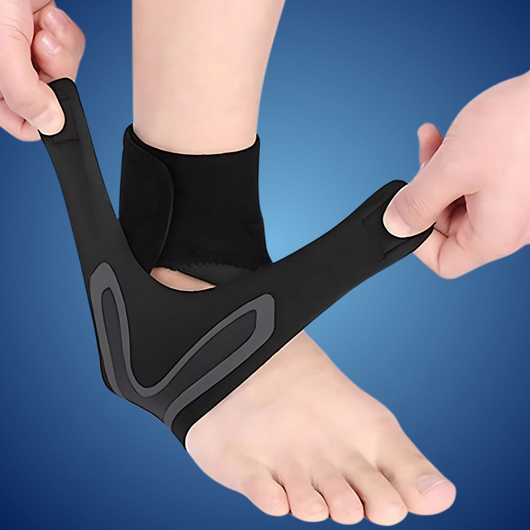 OrthoFlex Adjustable Elastic Ankle Brace | for Injury Recovery - Daily Support