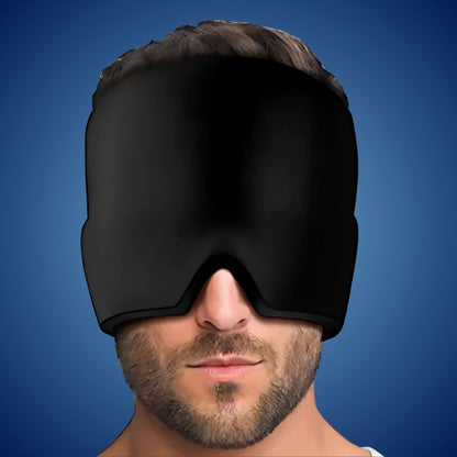 MigraSoothe Gel Hood Instant Headache and Migraine Relief | Cooling Comfort, Pressure Therapy & Light Blocking for Anytime Use