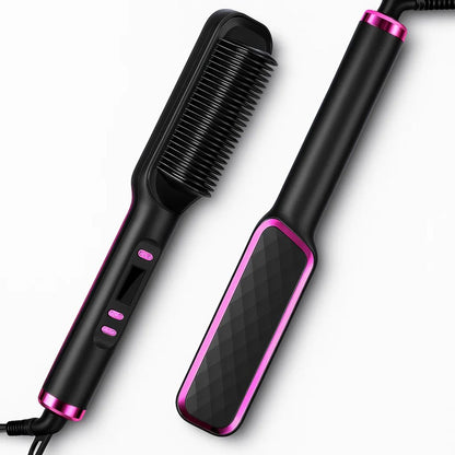 StyleSwift | Hot Comb Straightener – Instant Heat Up – Ceramic Coated – Frizz-Free Shiny Hair for All Types – Salon Smooth Results