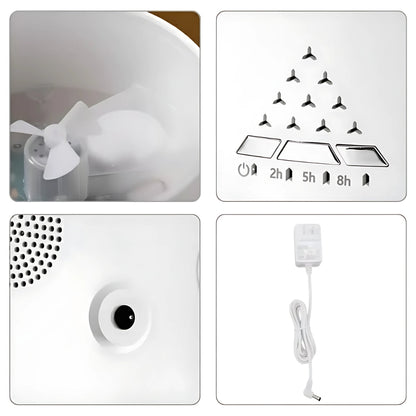 MistAura | Diffuser Humidifier – Ultrasonic Quiet Operation – 350 ml Tank – Sleep Relaxation – Relieves Dry Air & Aids Better Breathing