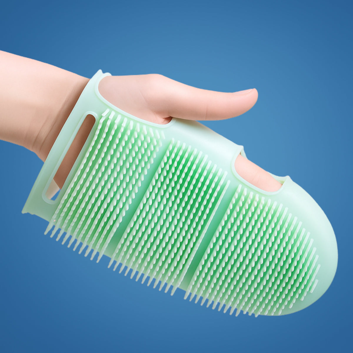 SiliceaCare | Silicone Body Scrubber Glove – Gentle Exfoliation – Antibacterial Washable Design – Smooth Skin for All Types