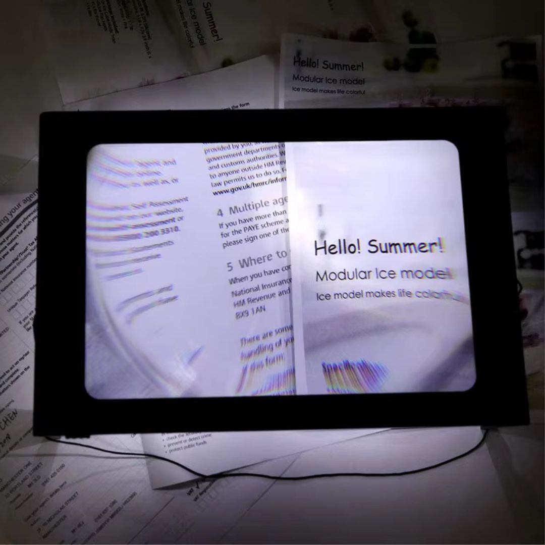BrightView | 3x Page Magnifier with LED Light – Full Page View – Lightweight & Hands-Free – Ideal for Seniors & Low Vision Users