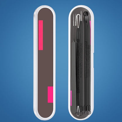 PurePore | Blackhead Remover Tool Kit – Stainless Steel – Travel Case – Easy Spot Removal – Clear Smooth Skin – At-Home & On-the-Go Care
