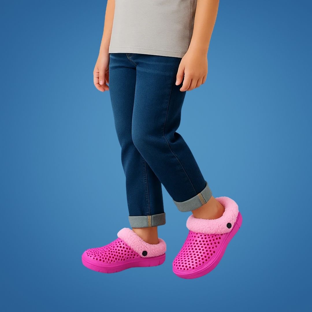 FrostEase | Winter House Slippers – Non-Slip Thick Sole – Plush Lined Indoor Shoes for Cold Feet – Extra Warm Comfort, Support & Relief