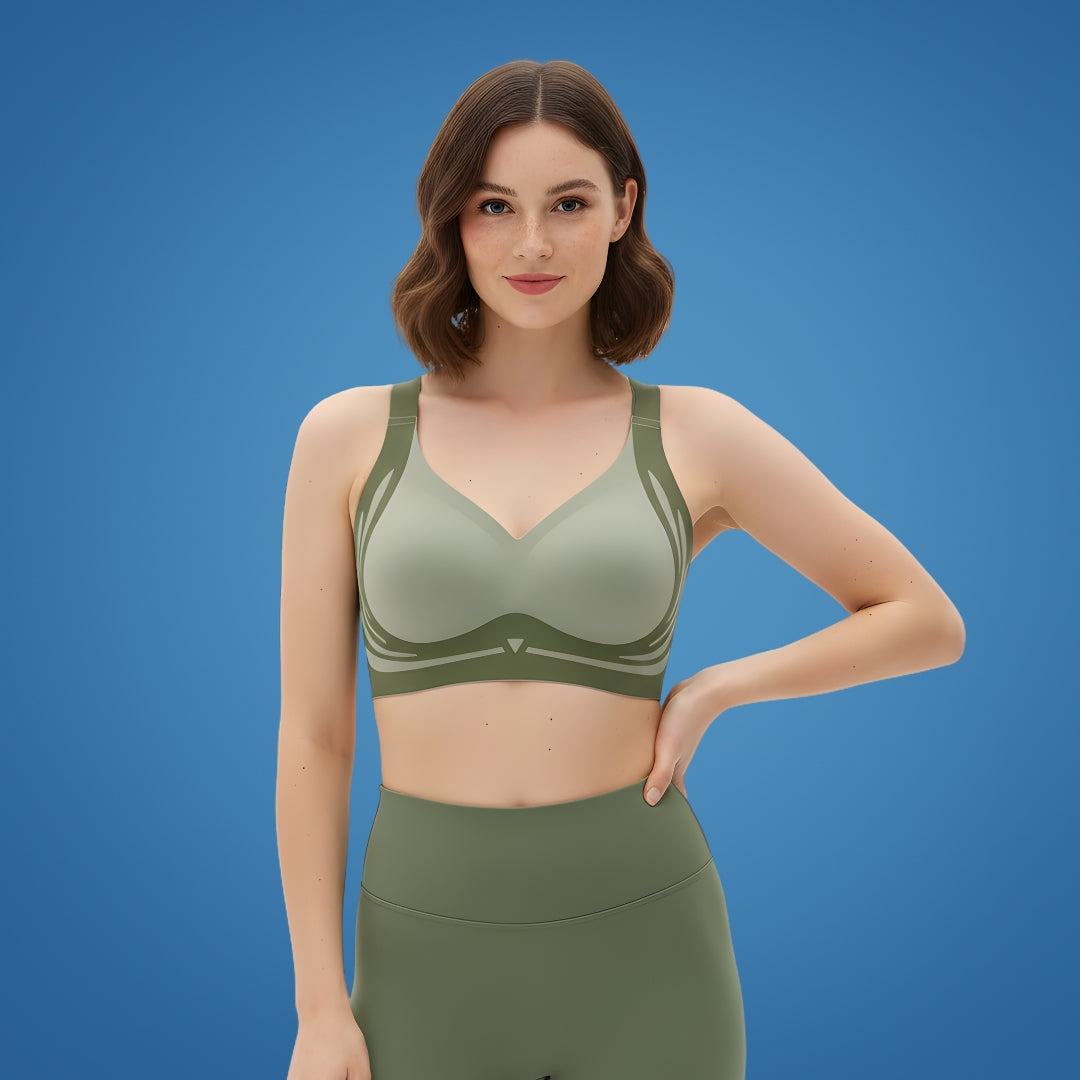 LiftEase | Comfortable Wireless V‑Neck Bra – Anti‑Sagging Lift – Breathable Padded Support – All‑Day Comfort – Ideal for Daily Wear