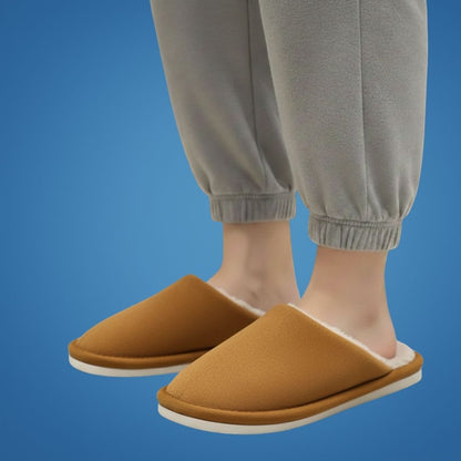 HomeHug | Warm Non-Slip House Slippers – Cushioned Closed-Toe Design – Prevent Cold Floors – All-Day Comfort & Foot Support for Adults