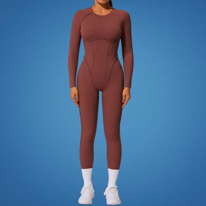 FitCurve | Women’s Fitness Bodysuit – Open Back Ventilation – Breathable Lightweight Fabric – Stay Cool, Move Freely, Train Harder