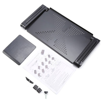 ErgoElevate Adjustable Laptop Stand | for Bed - Couch - Desk - Cooling Function for Comfort and Productivity