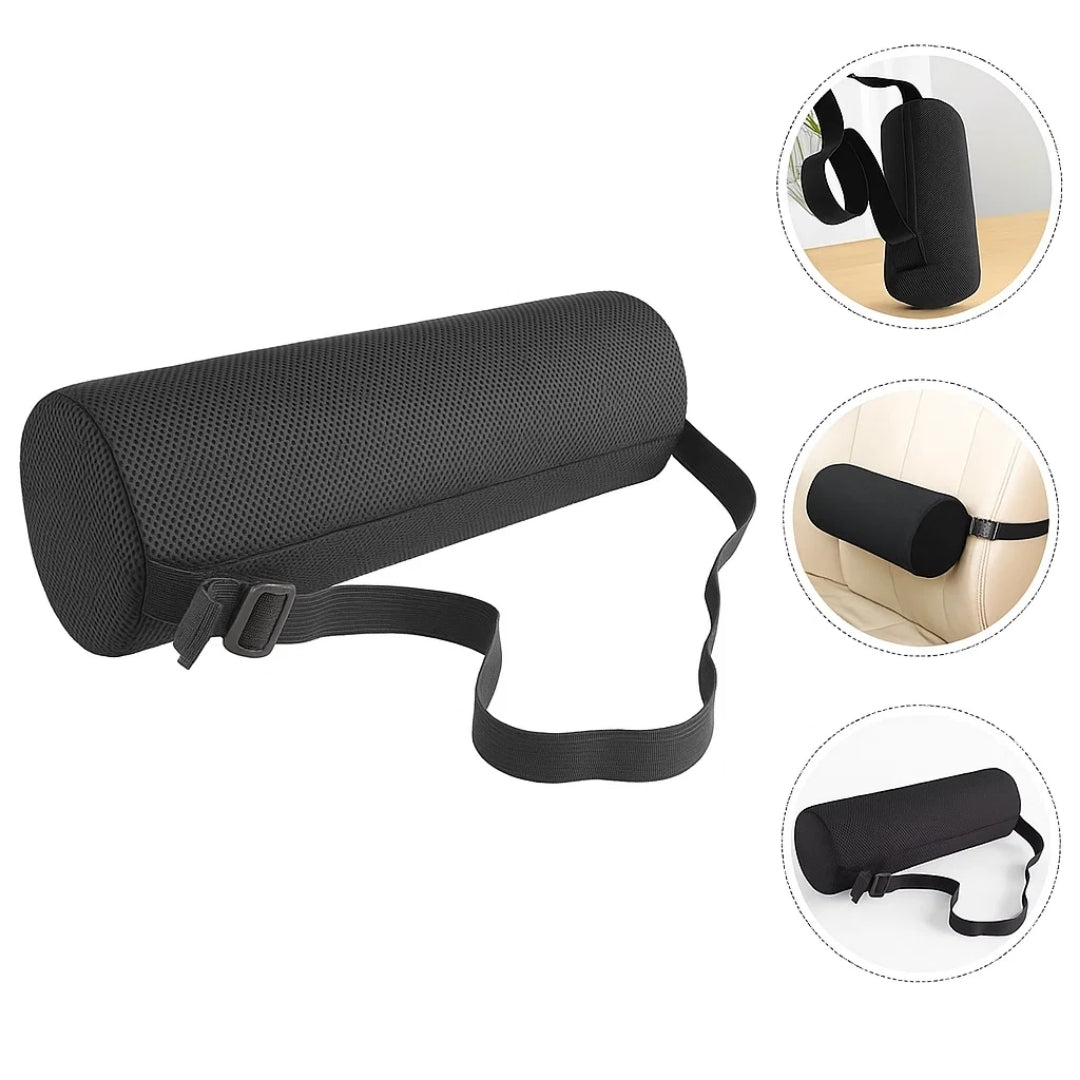SpineEase | Lumbar Support Pillow – Relieves Lower Back Pain – Contoured Memory Foam – Enhances Posture – Perfect for Office Car Home Chairs