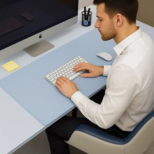 Deskguard | Desk Mat – Waterproof Fold-Edge – Spill Resistance - Well-Organised Workspace - Smooth Anti-Slip Surface for Home and Office