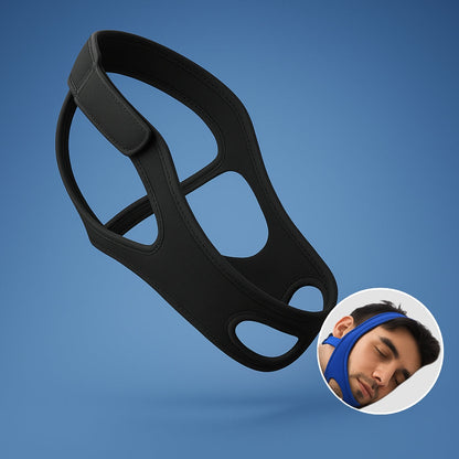 QuietNight | Anti Snoring Chin Strap – Sleep Apnoea Relief – Breathable & Adjustable – For Adults Seeking Better Sleep