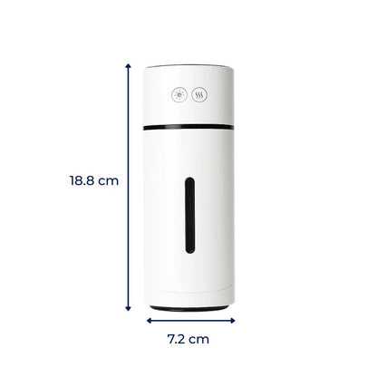 AeroMist | Portable Aromatherapy Humidifier – Ultra Quiet – 90° Tilt Rotation – Relieves Dry Air & Enhances Sleep in Bedroom or Office