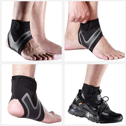 OrthoFlex Adjustable Elastic Ankle Brace | for Injury Recovery - Daily Support