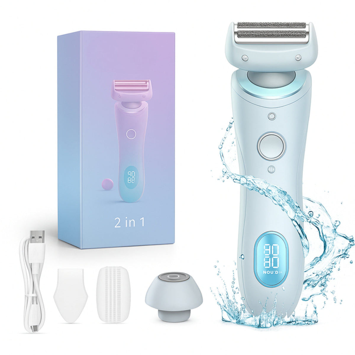 SilkGuard | Bikini Trimmer – Irritation-free Gentle Shave – Waterproof Wet & Dry – Precision Head – Women with Sensitive Skin