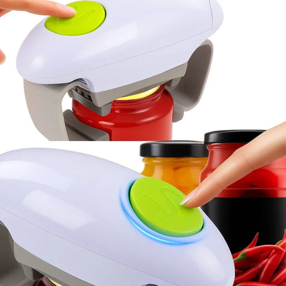 KitchenEase | Automatic Can Opener – Smooth Edge Safety – Battery Powered – One‑Touch Ease – Prevents Cuts – Ideal for Seniors & Cooks