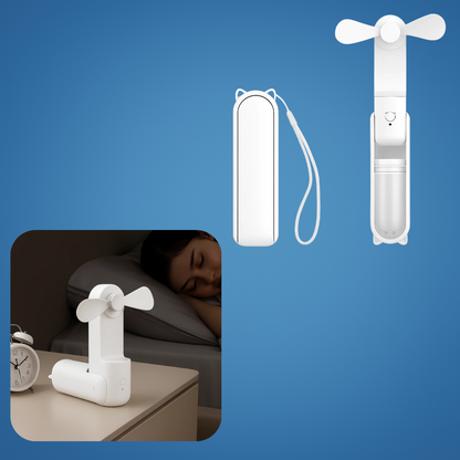 CoolMate | Portable Mini Fan – Long Battery Life – Foldable & Silent – Stay Cool Anywhere – Ideal for Travel, Festivals, Office & Camping