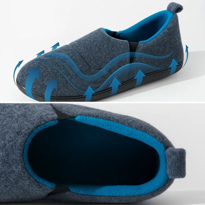 CozyStride | Warm House Slippers – Memory Foam Cushioning – Insulated Breathable Cotton – Relieves Cold Feet and Supports All-Day Comfort
