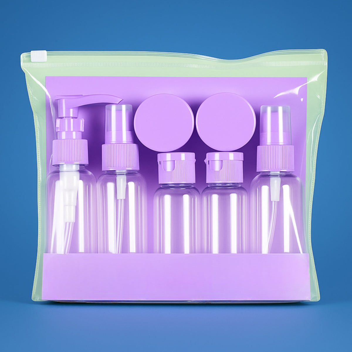 TripTidy | Travel Cosmetic Bottle Set – Leak-Proof Refillable Silicone – 60–80 ml Size – Perfect for Carry-On Trips