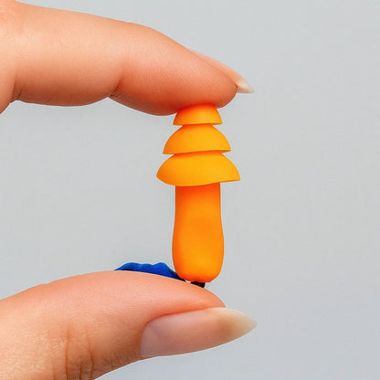 QuietCord | 10pcs Corded Silicone Earplugs – Noise Reduction – Soft Reusable Silicone – Hearing Protection At Work Sleep Study And Travel