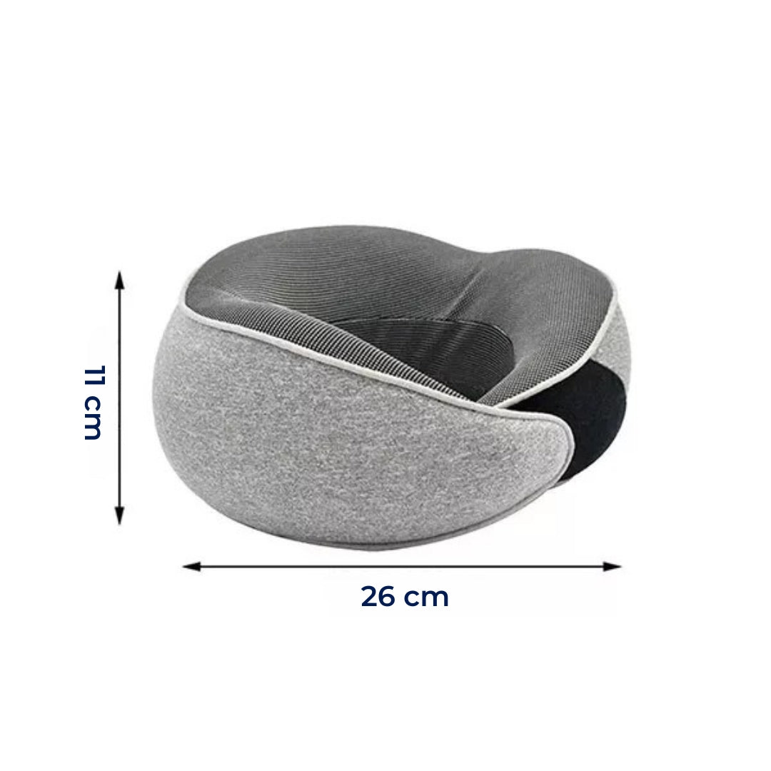 RelaxReise | Travel Neck Pillow – Memory Foam – Breathable Material – Ergonomic Support for Plane, Car, Home, Office