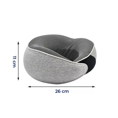 RelaxReise | Travel Neck Pillow – Memory Foam – Breathable Material – Ergonomic Support for Plane, Car, Home, Office