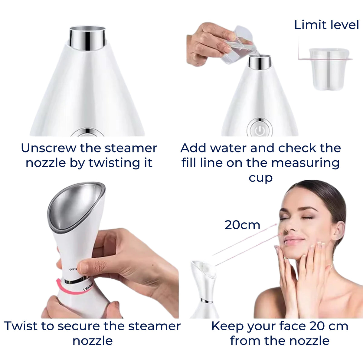 GlowMist | Facial Steamer – Deep Pore Cleanse – Fine Mist Technology – At-Home Skincare
