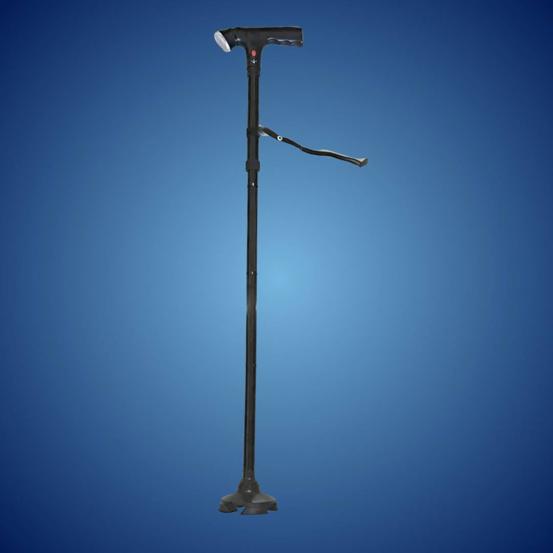MobilityMate Folding Cane Collapsible Walking Stick | Telescopic Walking Stick - Lightweight Cane - for Seniors and Travellers