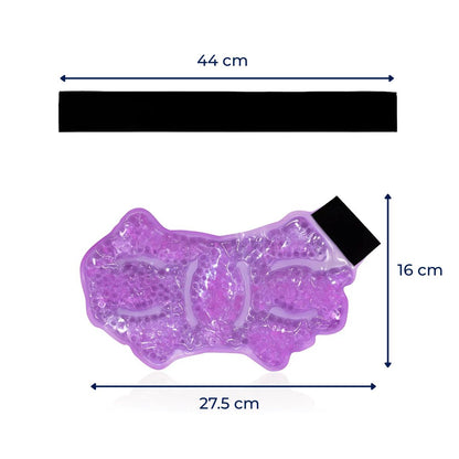 FlexiTherm | Hot Cold Compress Wrap – Pain Relief – Flexible Gel-Bead Pack – Reduces Swelling – Reusable for Sports Injury Recovery