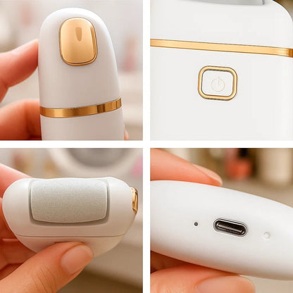 SoleSmooth | Electric Foot File – Callus Remover – Rechargeable Cordless – Heals Cracked Heels – Restores Soft, Smooth Feet at Home