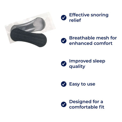 AirEase | Nasal Strips – Snoring Relief – Breathable Mesh – For Restful Sleep