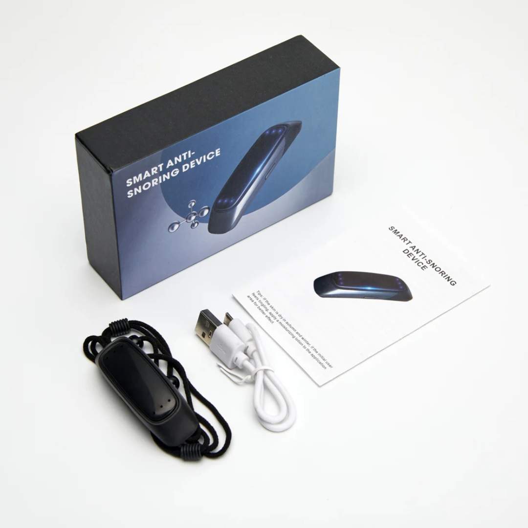 DreamEase Smart Anti-Snoring Device | Snore Stopper with Sleep Monitoring - Gentle Vibration for Better Sleep Quality
