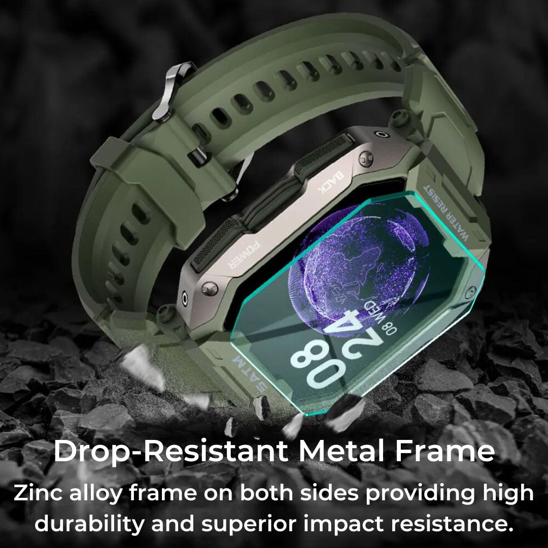 TactiX ARMY Series Smartwatch With Military Design | Durable GPS - Fitness Tracker - for Outdoor Adventures - Military Personnel and Tactical Use