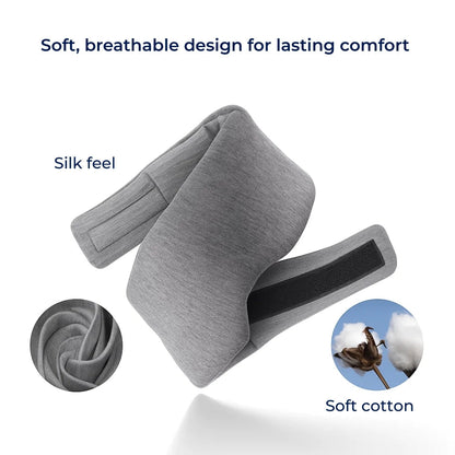 Sleepright | Blackout Sleep Mask – Total Light Blocking – Soft Cotton Comfort – Breathable Fit – Blocks All Light for Travel, Naps & Deep Sleep