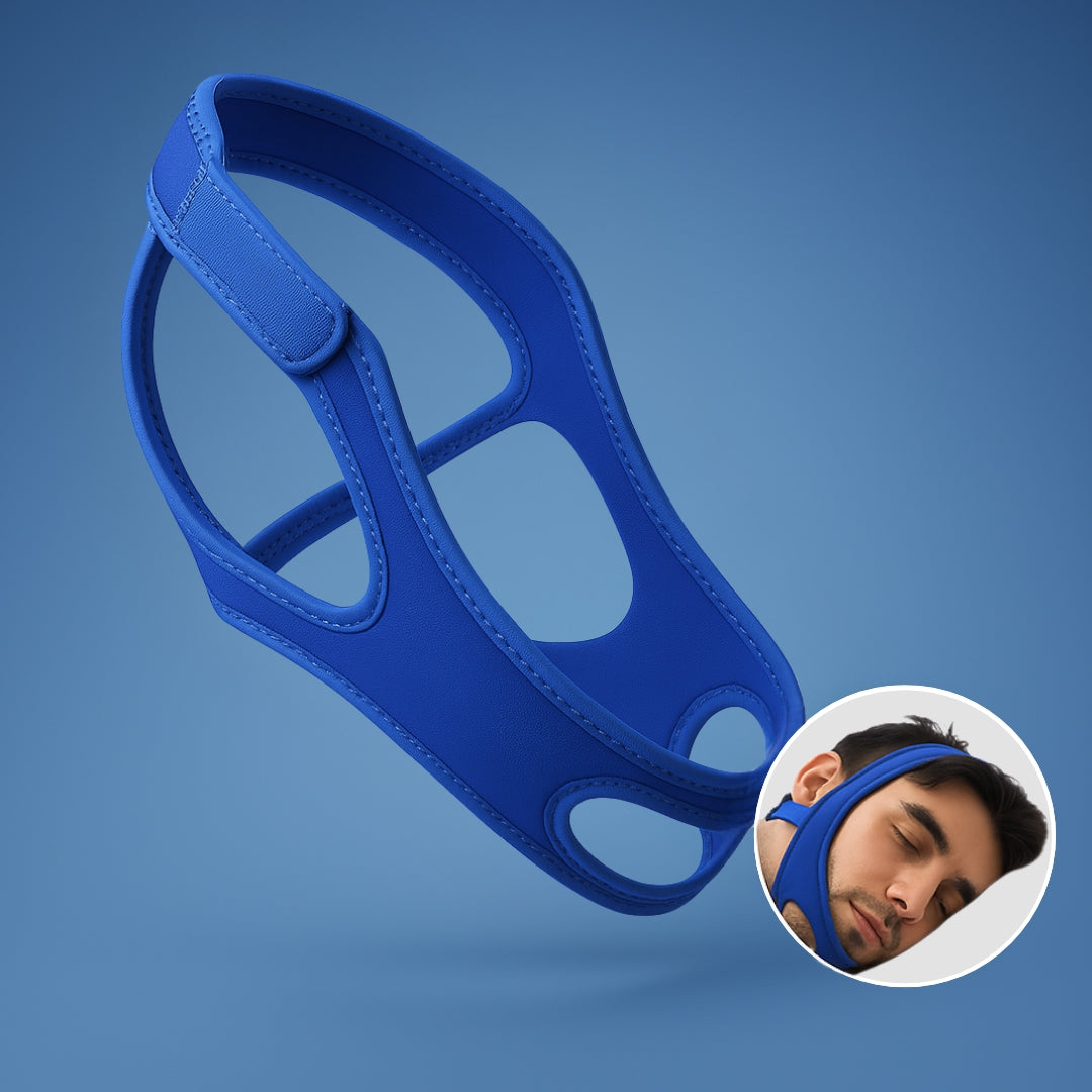 QuietNight | Anti Snoring Chin Strap – Sleep Apnoea Relief – Breathable & Adjustable – For Adults Seeking Better Sleep
