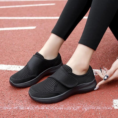 EaseStride | Orthopedic Shoes for Swollen Feet – Adjustable Velcro Straps – Breathable Cushioned Insole – Ideal for Elderly Comfort