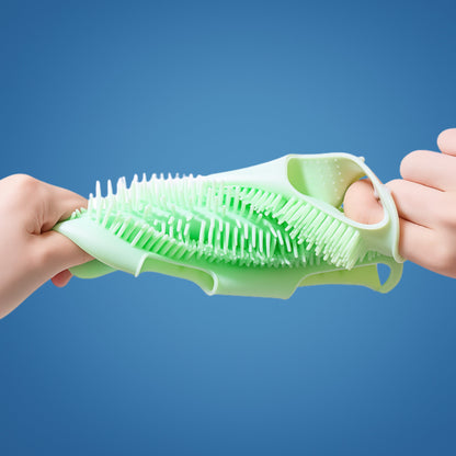 SiliceaCare | Silicone Body Scrubber Glove – Gentle Exfoliation – Antibacterial Washable Design – Smooth Skin for All Types
