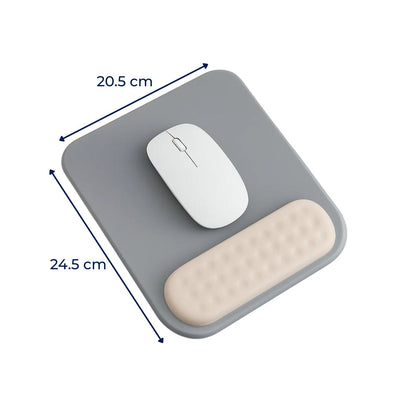 DeskEase | Ergonomic Mouse Pad – Wrist Support – Silicone Cushioned Anti‑Slip – Relieves Strain – For Long Hours at Office or Gaming