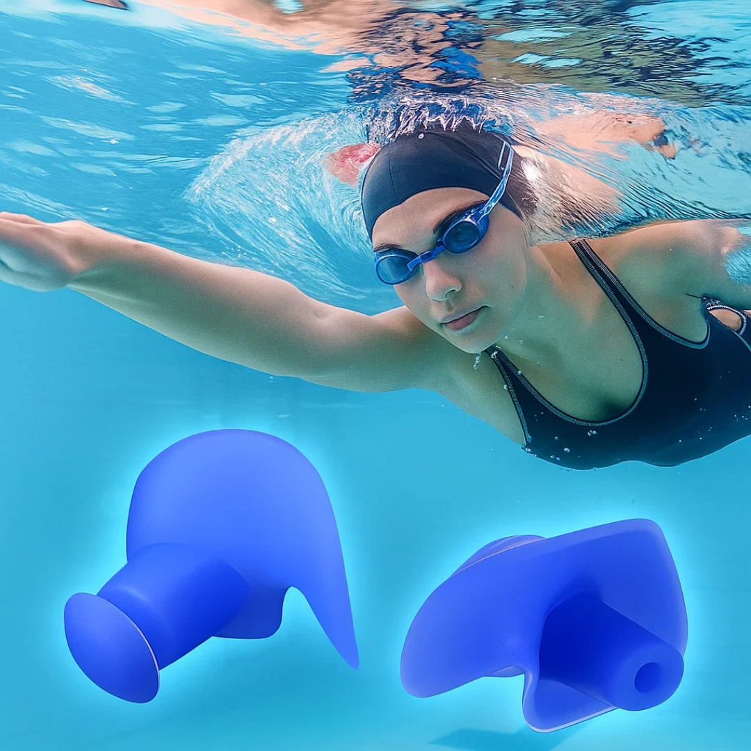 AquaGuard | Swimming Ear Plugs – Leak-Proof Protection – Soft Silicone – Prevents Swimmer’s Ear – Comfortable Fit For All Swimmers