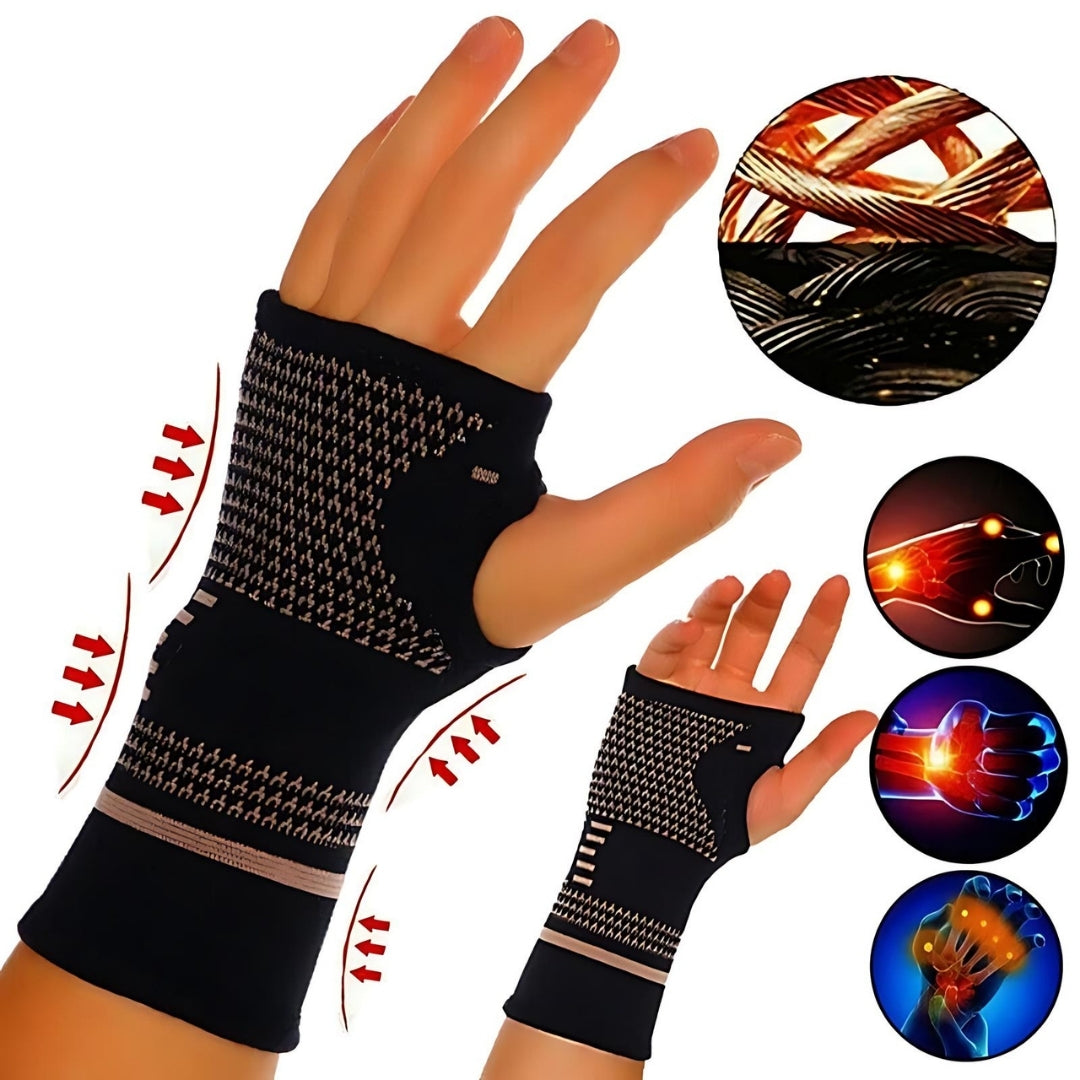 FlexiSupport Wrist Brace | Daily Support and Pain Relief - Breathable, Ideal for Injuries, Chronic Pain - Post-Surgery Recovery