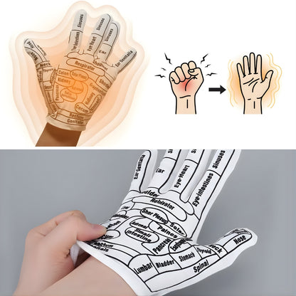 HandEase | Reflexology Gloves – Hand Pain Relief – Boost Circulation – Elastic Non‑Slip Fit – Acupressure Massage Therapy for Sore Hands at Home