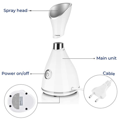 GlowMist | Facial Steamer – Deep Pore Cleanse – Fine Mist Technology – At-Home Skincare