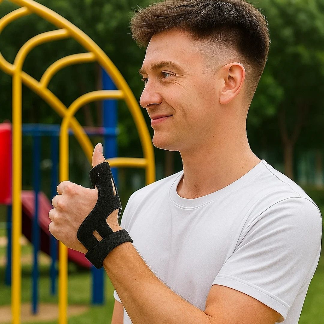 ThumbEase | Thumb Splint Brace – Pain Relief – Breathable Support – Reduces Swelling – Comfortable Fit – Ideal for Work or Sports