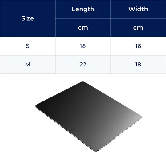 AlumaGrip | Aluminium Mouse Pad – Precision Glide – Rigid Aluminium – Non-Slip Stability – Durable Easy-Clean Surface – Work & Gaming Use