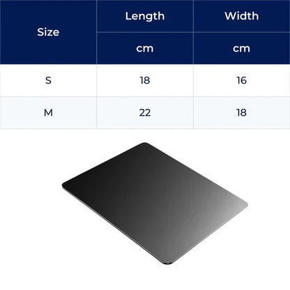 AlumaGrip | Aluminium Mouse Pad – Precision Glide – Rigid Aluminium – Non-Slip Stability – Durable Easy-Clean Surface – Work & Gaming Use