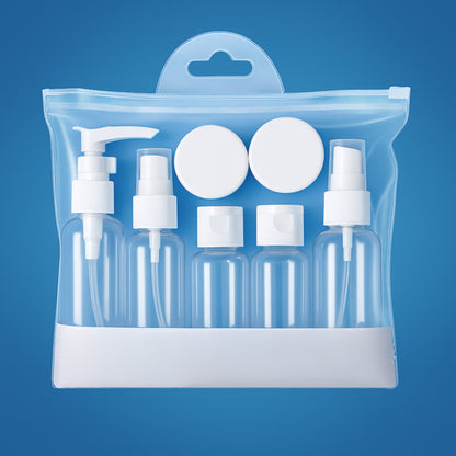 TripTidy | Travel Cosmetic Bottle Set – Leak-Proof Refillable Silicone – 60–80 ml Size – Perfect for Carry-On Trips